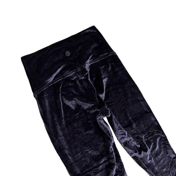 Lululemon Wunder Under 4 Black Velvet Lounge High-Rise Tight 28 Fall Layer Comfy - Picture 9 of 12